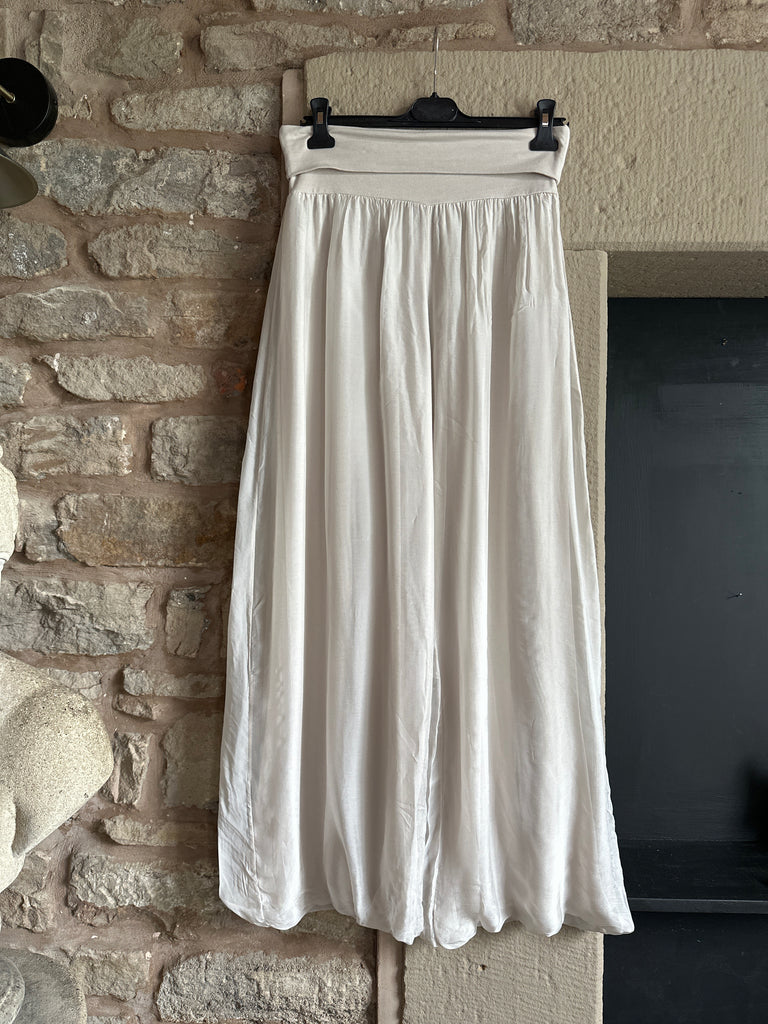 Ivory Silk Pant