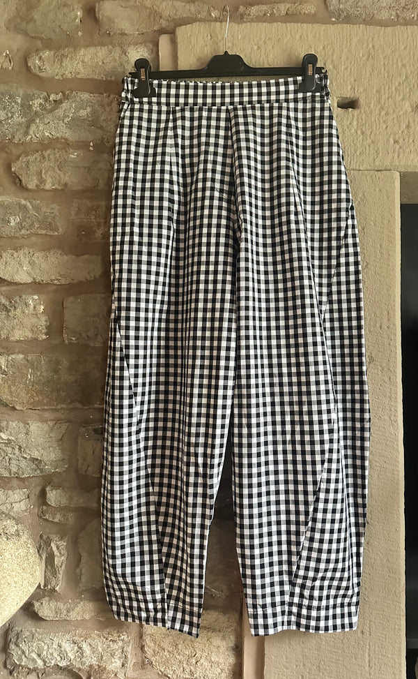 Charlie Check Black Pant