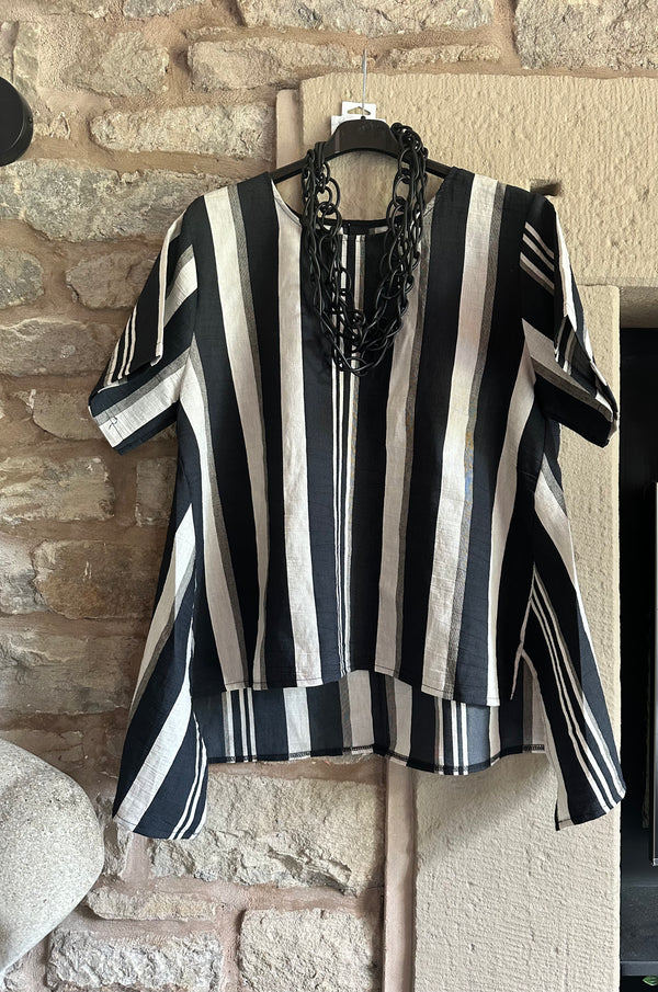 Black Stripe Top