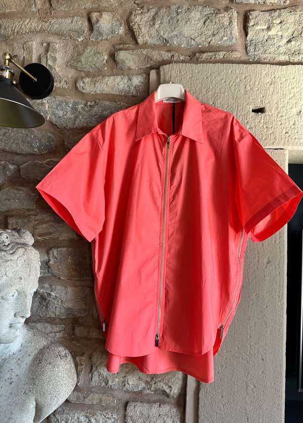 Coral Zip Shirt