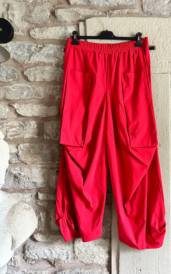 Red Pocket Pant