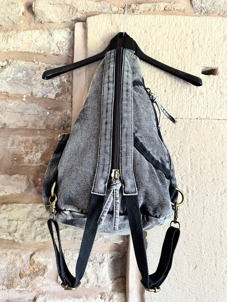 Denim Backpack Black