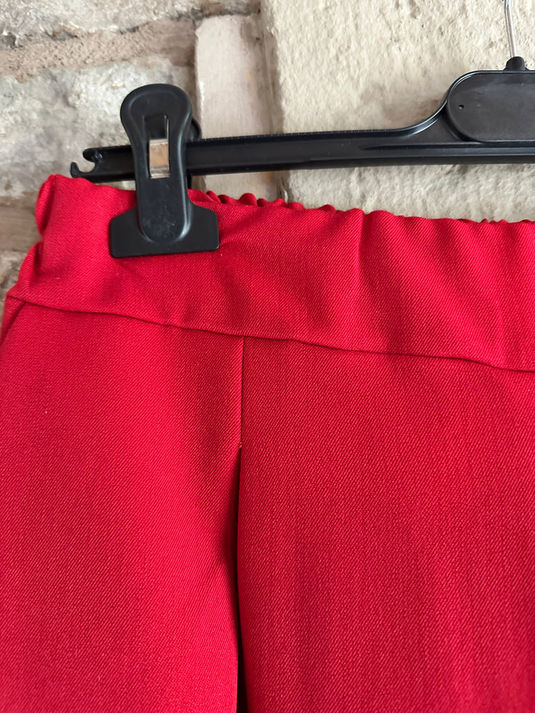 Red Wide Leg