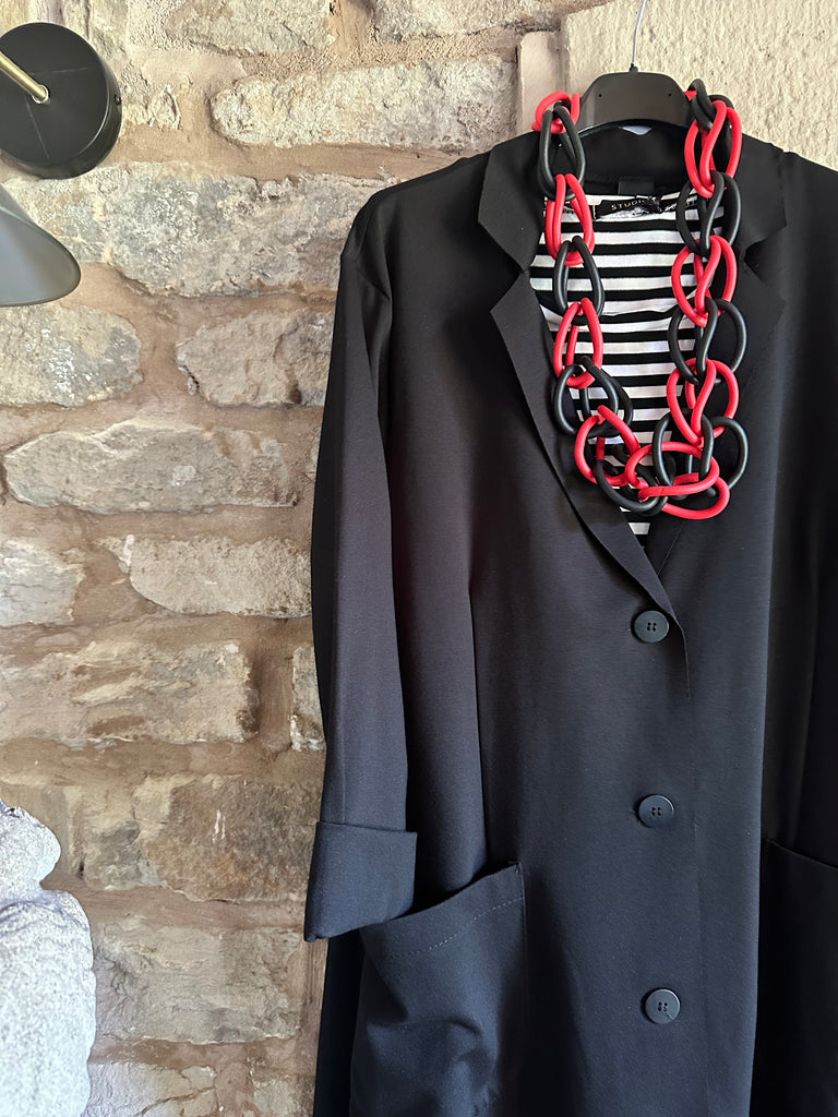 Black Scuba Coat