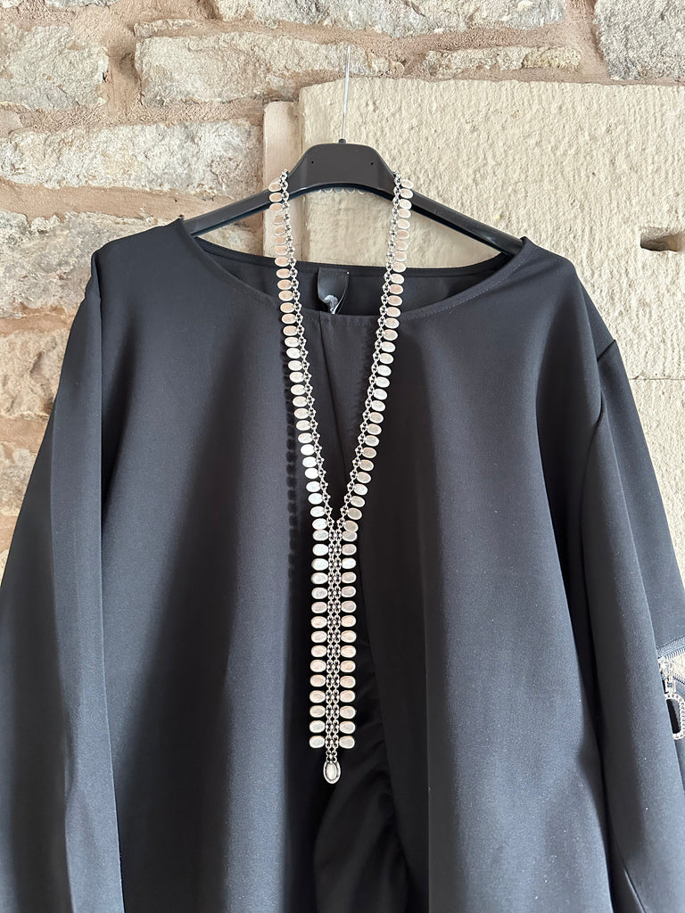Black Zip Top