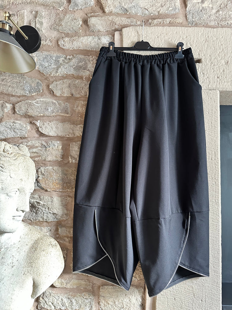 Black Zip Top