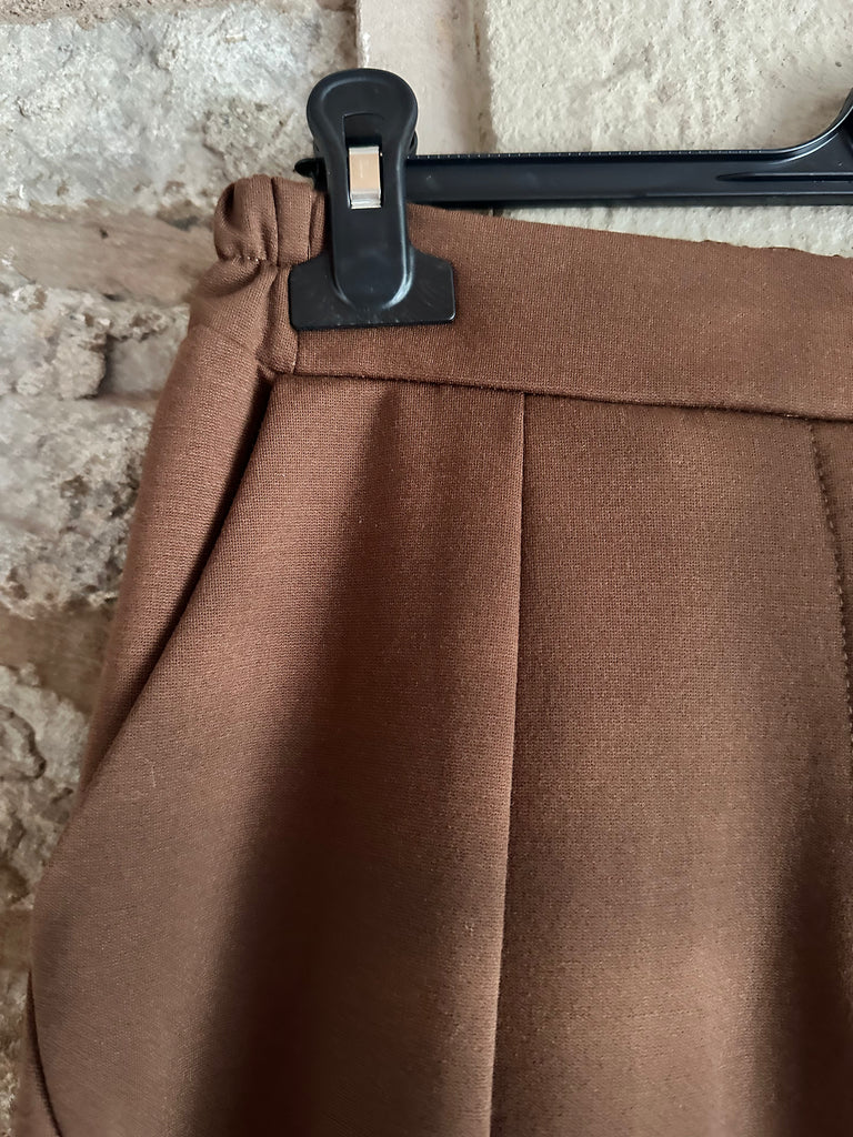 Soft Brown Scuba Pant