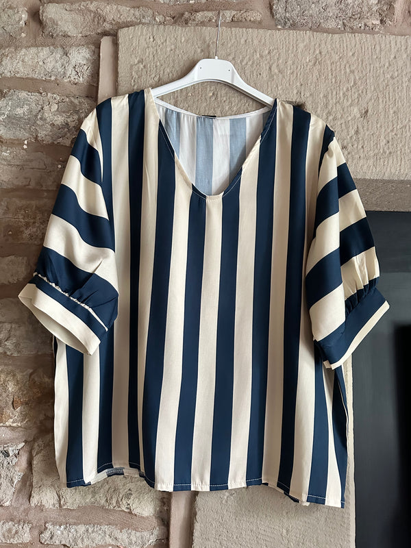 Amalfi Petrol Stripe