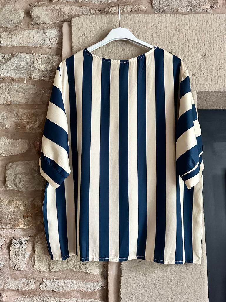Amalfi Petrol Stripe
