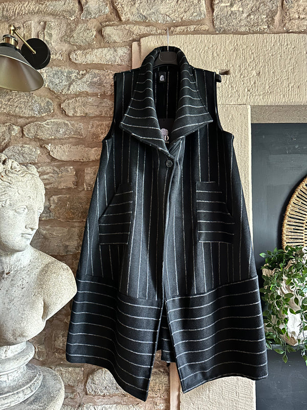 Pinstripe Gillet