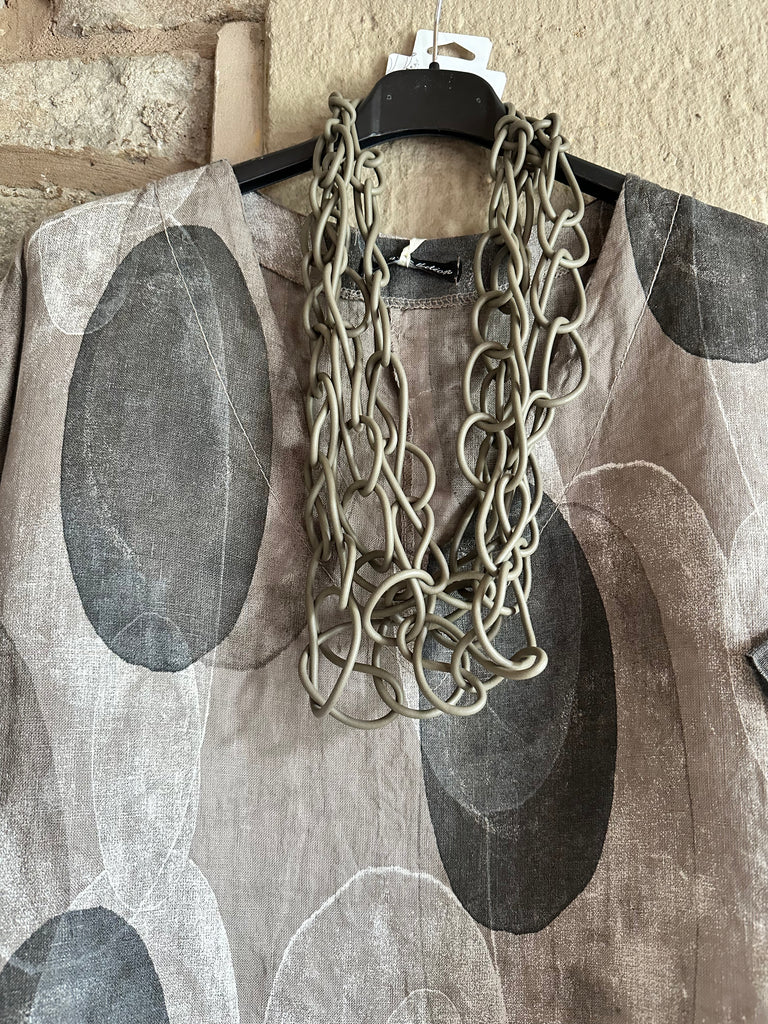 Greige Necklace