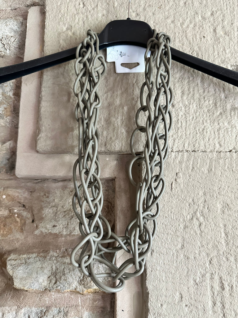 Greige Necklace