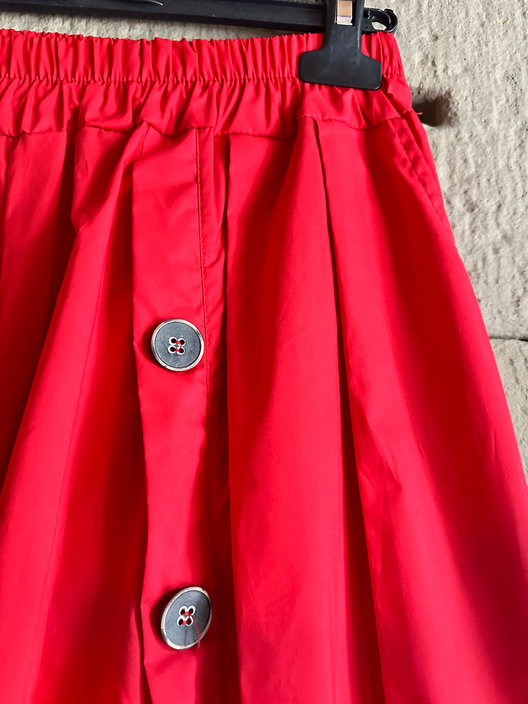 Red Poplin Pant