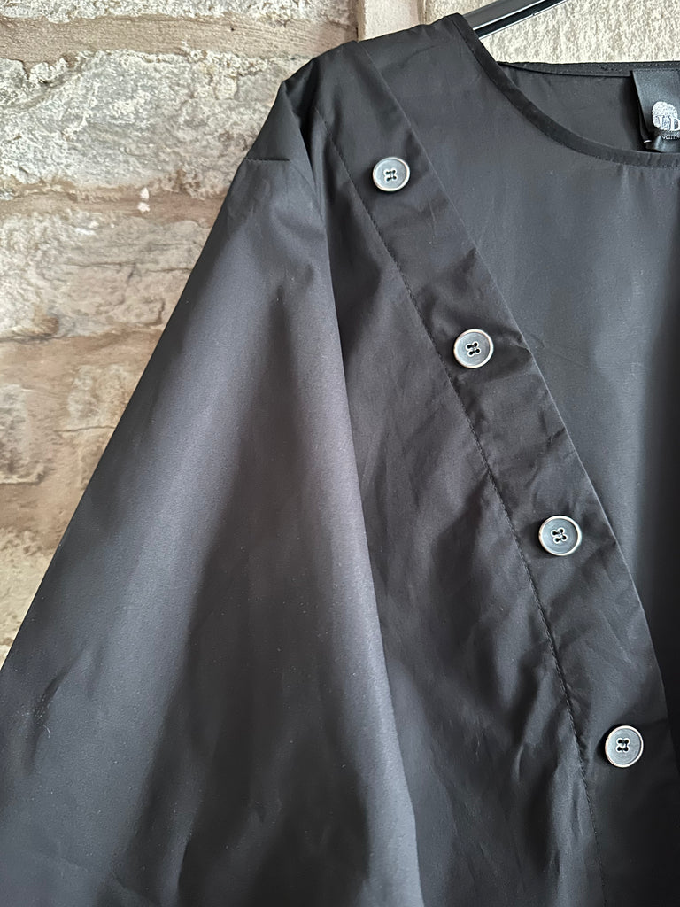 Black Poplin Top