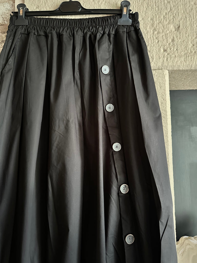 Black Poplin Pant