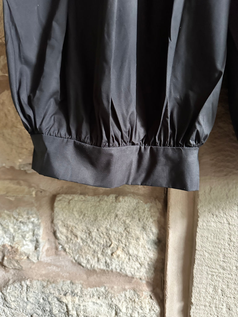 Black Poplin Pant