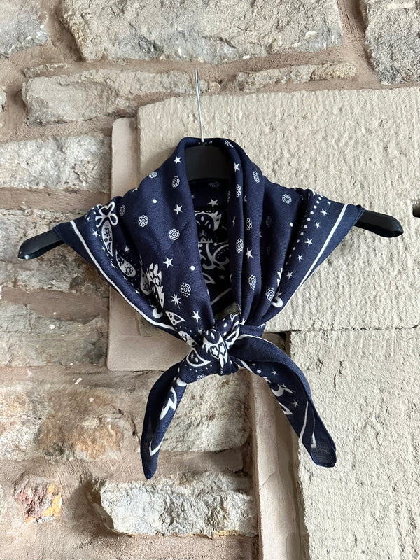 Navy Neck Scarf