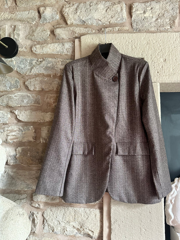 Brown Pinstripe