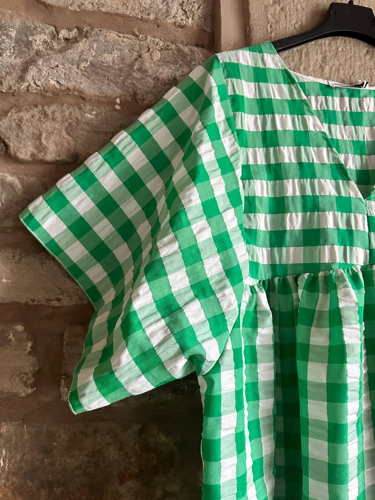 Green Check Dress