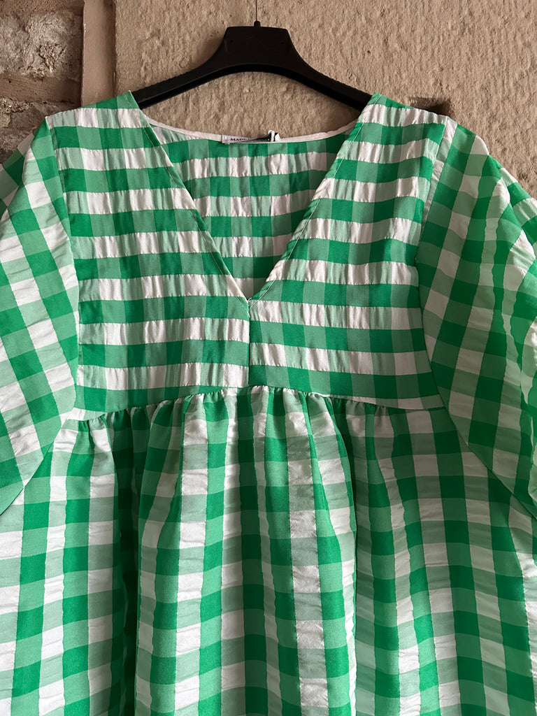 Green Check Dress