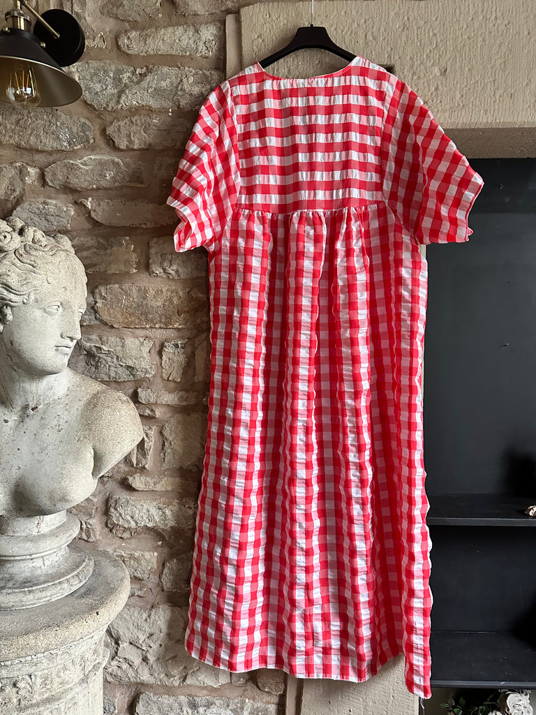 Red Check Dress