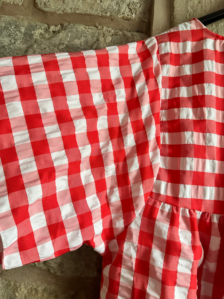 Red Check Dress