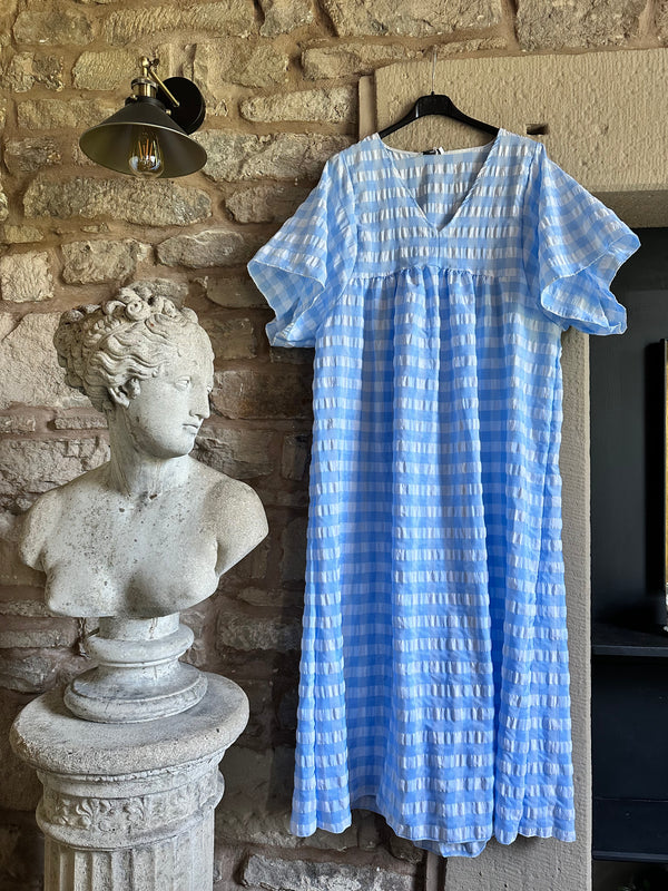 Pale Blue Check