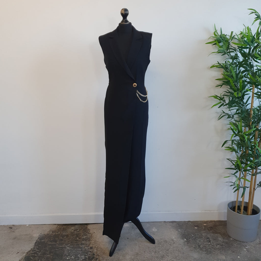 Black Tuxedo Jumpsuit Size 12