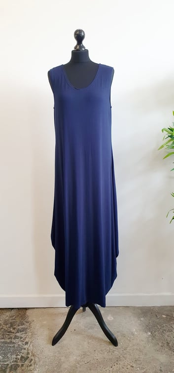 Navy Blue Maxi Dress Size 2