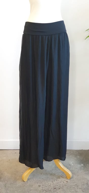 Black Silk Pants Size 1